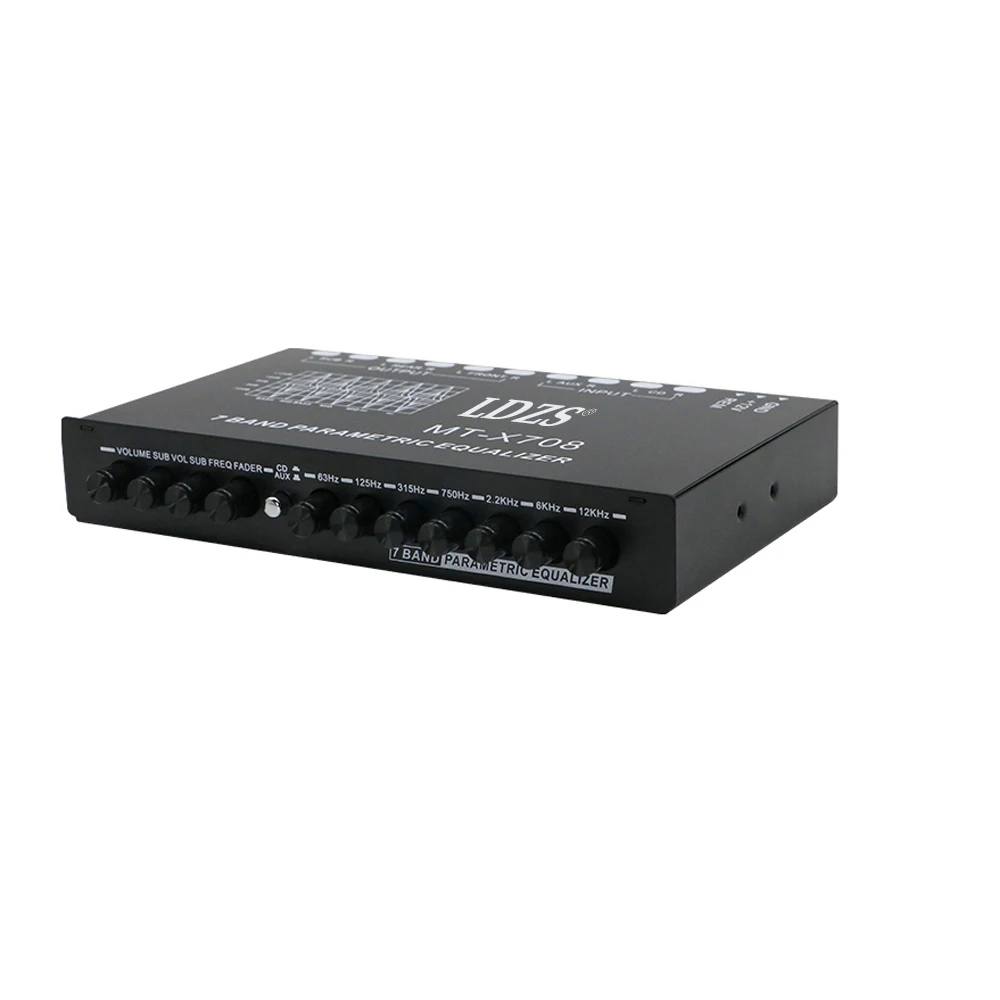 Professional 7 Band Car Equalizer Car Audio EQ Tuning Crossover Amplifier Parametric Equalizer Car Audio Equalizer