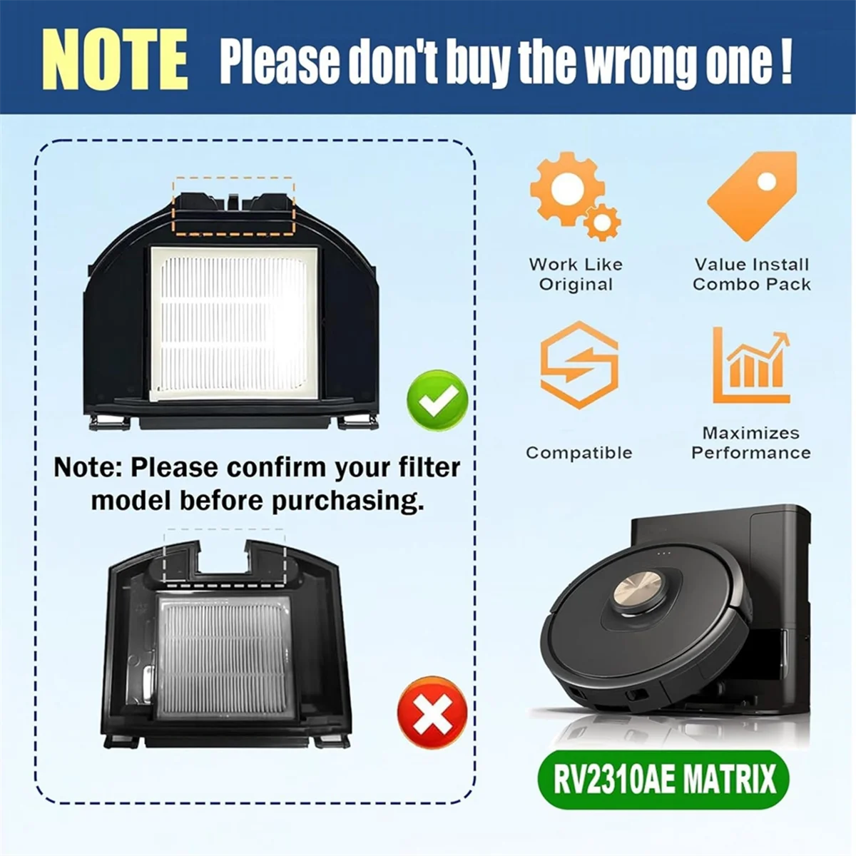 Для Shark AV2310AE/RV2310AE матричный робот-пылесос запасные части основная боковая щетка HEPA-фильтры