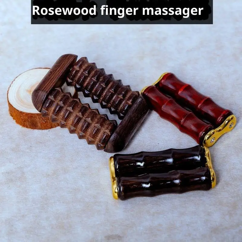 Sandalwood/Chicken Wing Wood Roller Finger Massager Finger Joints Massager For Finger Blood Circulation And Muscle Relaxation