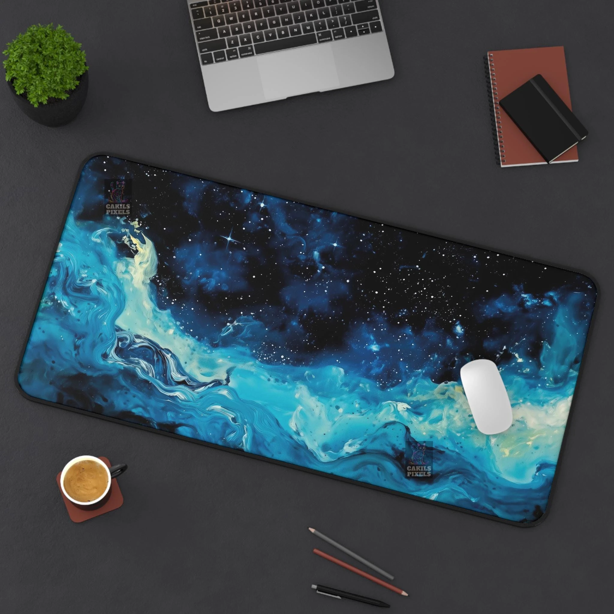 Ocean Nebula Mousepad Pc Accessories Gamer Desk Mats Mouse Pad Office Decor Gaming Stuff Carpet Aesthetic Extended Mouse Mat