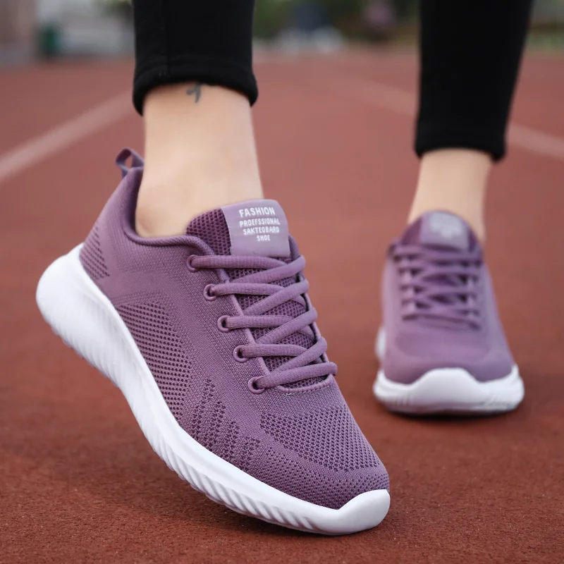 Women Sneaker Mesh Breathable Casual Running Sports Shoes Summer 2024 Jogging Walking Shoes Ladies Platform Sneakers Female Shoe