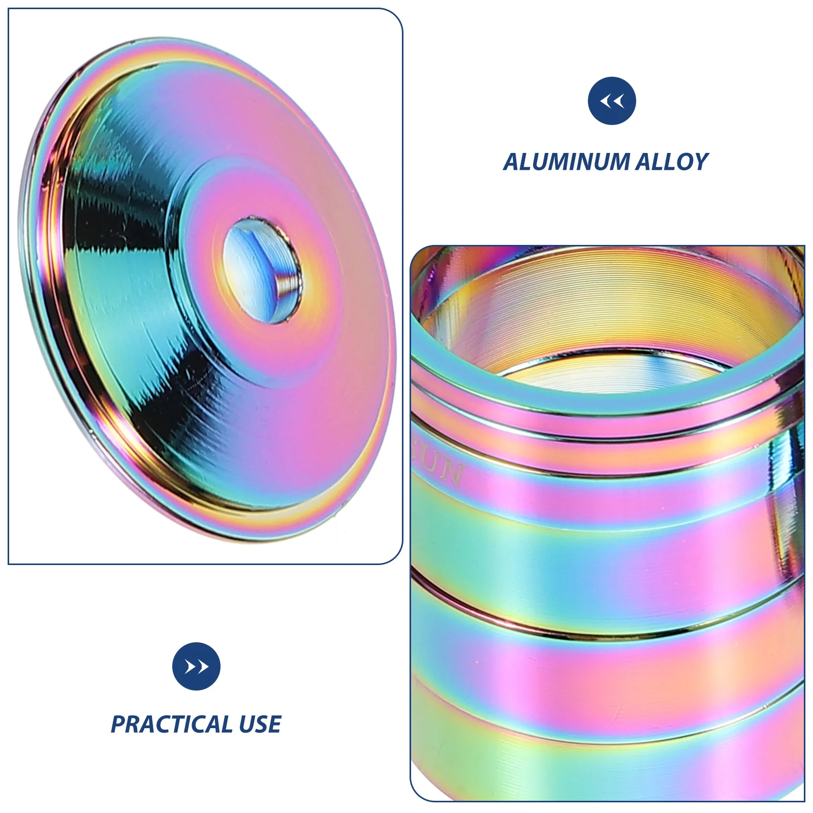 

Bicycle Fork Gaskets Bike Front Stem Spacers Universal Headset Aluminum Alloy Conical Mountain