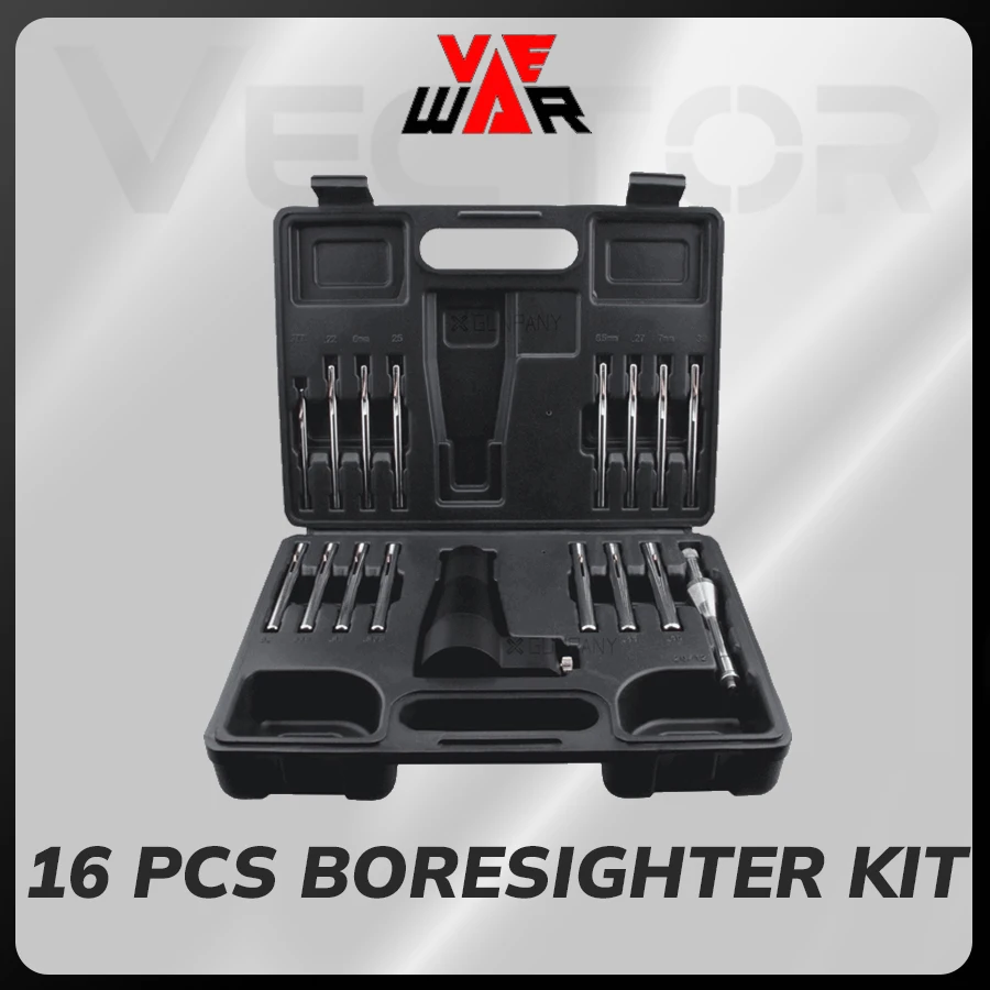 Vector Optics Boresighter Kit, Bore Sighting Kit with 16X Adjustable Arbor 12Mm-20Mm for Calibers .177 To .50