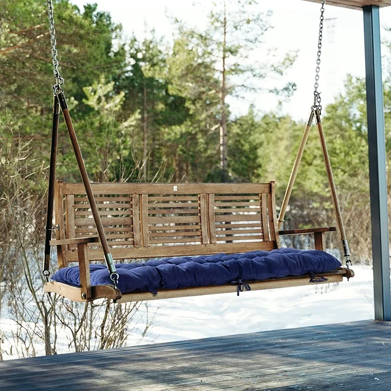 Inyahome Thick Padded Chaise Lounger Swing Bench Cushion Loveseat Recliner Pad Mat Garden Indoor Outdoor Patio Seat Back Cushion