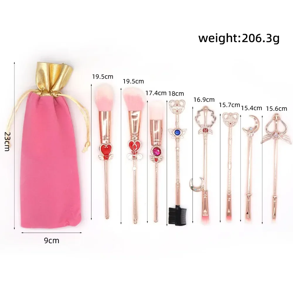 

Makeup Brush Set Eyeshadow Blush Loose Powder Highlight Brush Foundation Lip Brush Full Set of Tools