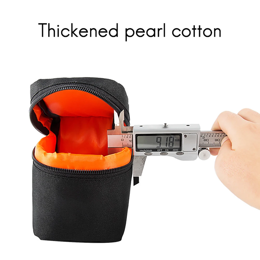 Grosso Shockproof Camera Lens Bag, Bolsa de proteção, acolchoado, DSLR