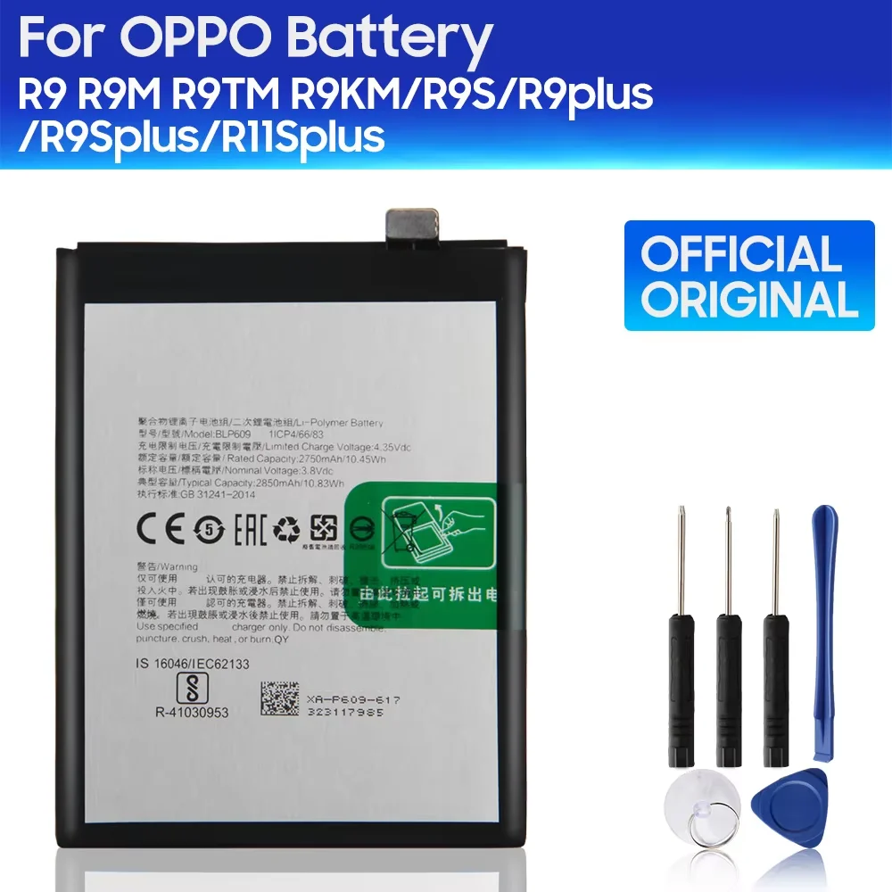 2024 Replacement Phone Battery BLP623 BLP609 For OPPO R9S R9 Plus R11SPlus R9M R9TM R9KM R9Plus R9SPlus BLP611 BLP645 BLP621