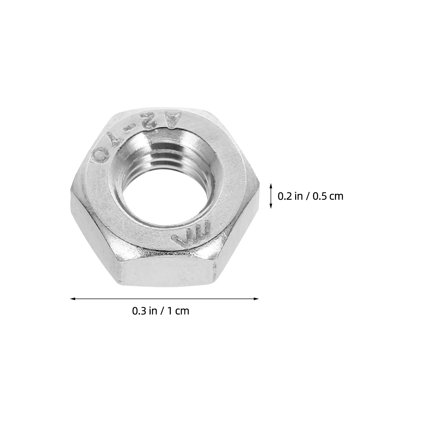 

180Pcs 304 Stainless Steel Hex Nuts Set Machine Fastening Nuts High Strength Hardware Fasteners Fasteners for Lamp