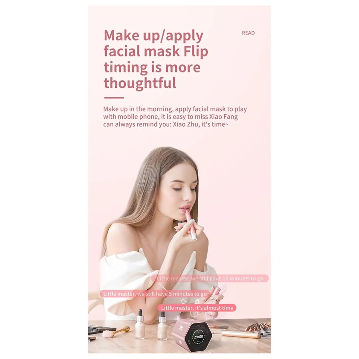 belong Portable Cube Timer with Gravitation Sensor, LED Display, Customizable Durations - Ideal Time Management