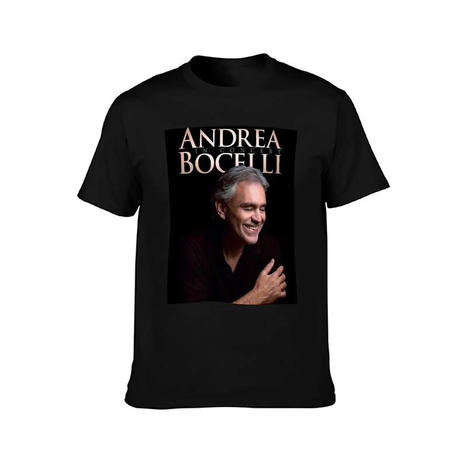Funny Gifts Tersenyum Andrea Pelukan Bocelli Bergembira Gift For Fans T-Shirt Summer Casual Cotton Tee Vintage Graphic Print