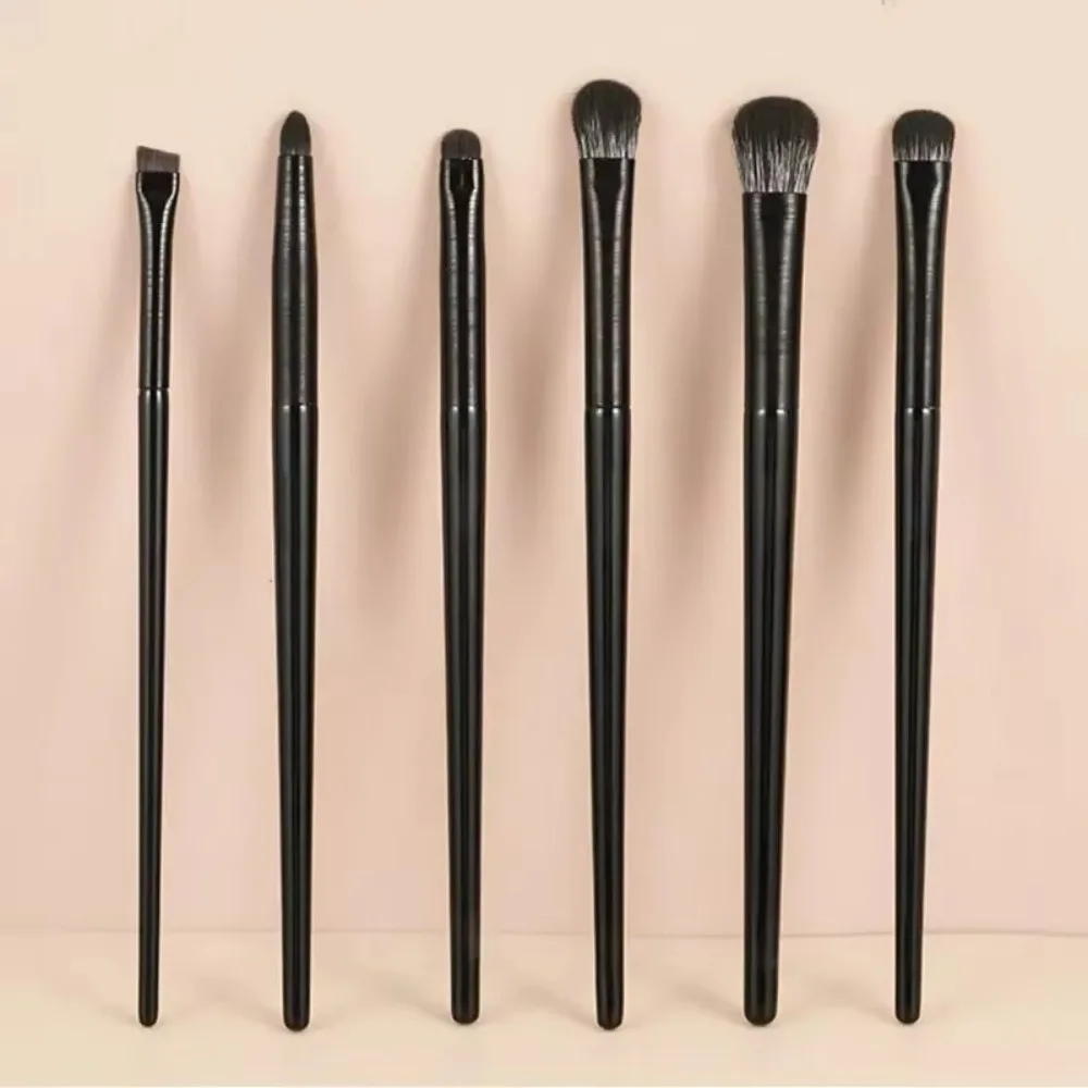 5/6pcs Convenient Multi-use Eyeshadow Brushes Soft with Plastic Handle Eyeshadow Lip Brush Lying Silkworm Brush