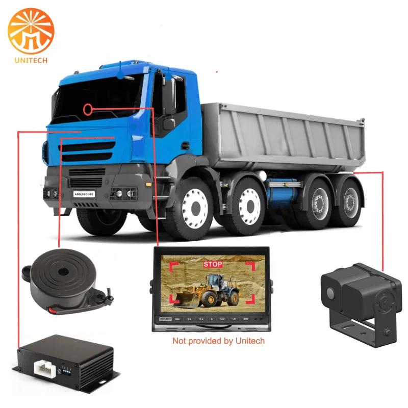 77GHz Microwave Radar Camera Obstacle Pre-Alert System Collision Avoidance Detection System for Truck Safety Driving Monitoring