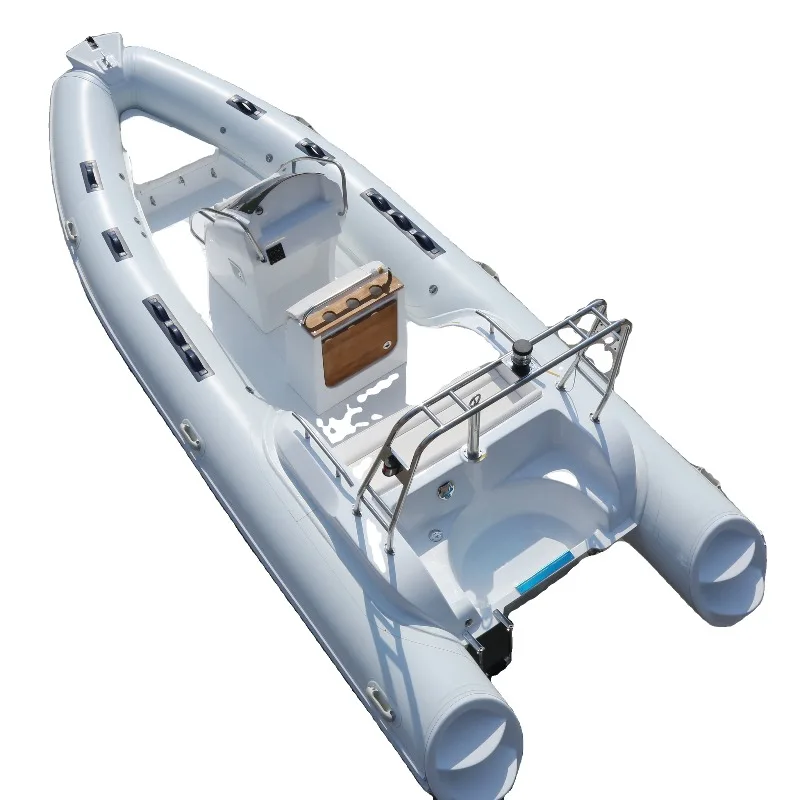 High Quality 20ft 580 Fiberglass Hull Rowing Boats With T-top for Surfing
