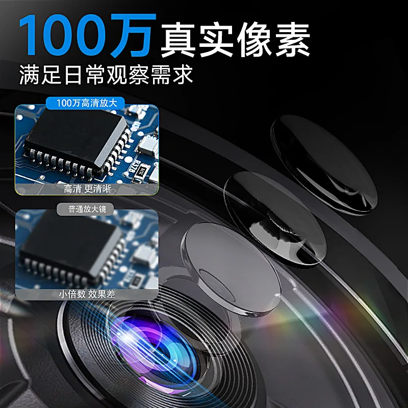 2Inch Screen 2MP 1080P  Digital Microscope Take Photo CMOS Borescope Handheld Endoscope Camera Inspection Otoscope Magnifier