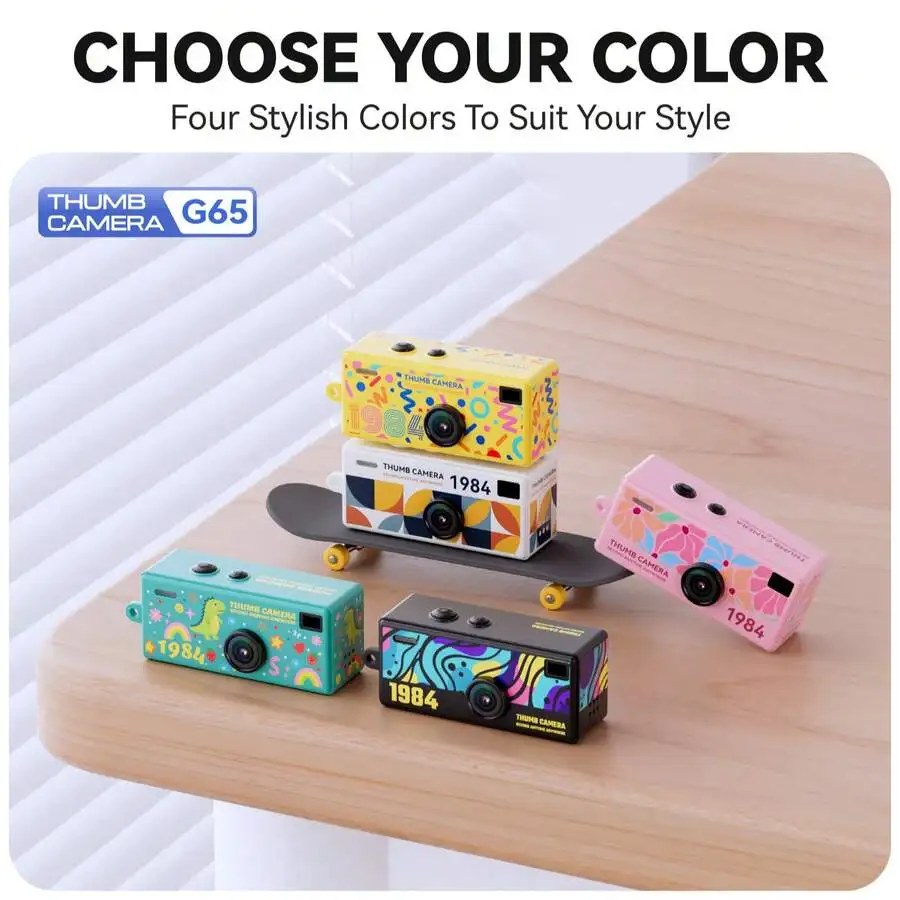 1080P Mini Keychain Camera - 0.96 Inch HD Screen, Comes With 32GB Memory Card, 160° Wide Angle, Anti-Loss Lanyard, Suitable For