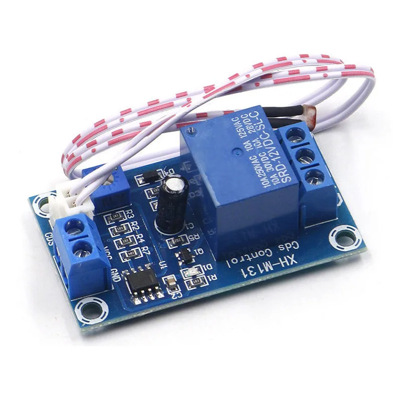 

1~100Pcs XH-M131 Photoresistor Module Brightness Automatic Control Module 5V/12V/24V Light Control Relay Light Switch