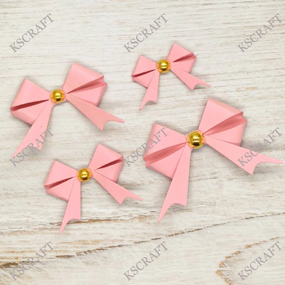 KSCRAFT Cute Heart Bows Cutting Dies Stencils for DIY Scrapbooking Decorative Embossing DIY Paper Cards