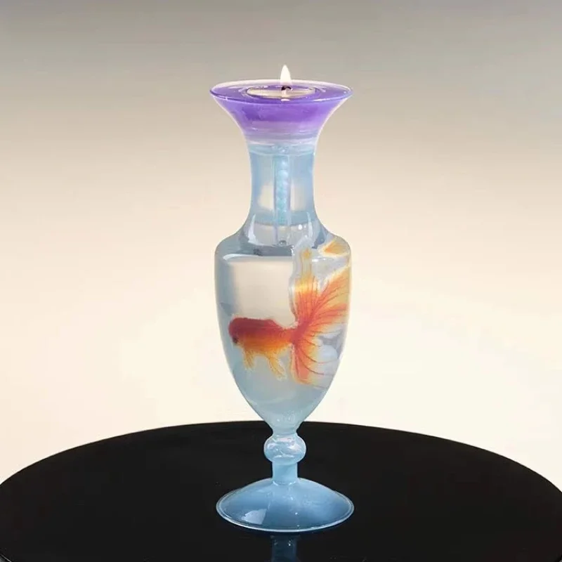 New Chinese Handmade Fish Candle Holder Scented Candle Gift