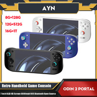 Ayn Odin 2 Portal Handheld Game Console 7 Inch OLED HD Screen 8000mah Wifi Bluetooth Open Source Retro Gaming Video Player Gifts