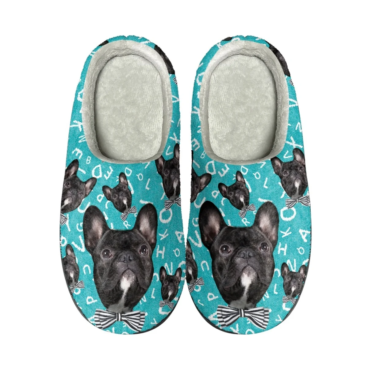 

Модные женские хлопковые тапочки с принтом собаки, повседневные домашние тапочки для пар, Прямая поставка, зимняя теплая удобная обувь для пола, обувь