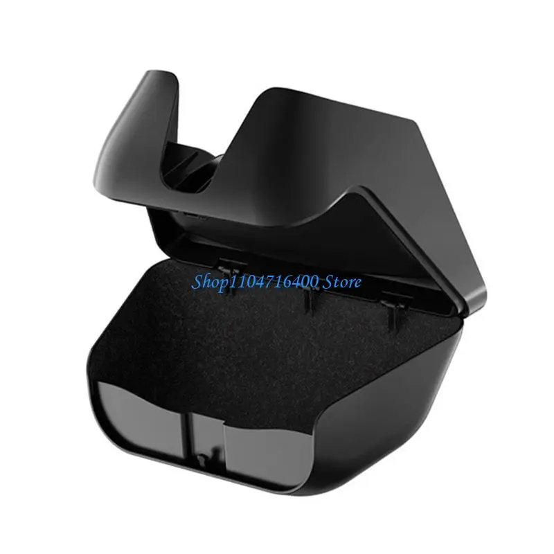 

y1gd Invisible Compartment Hand Operated Sunglasses Holder ABS Storage Strong Eyewear Container Protective Case for Vehicle
