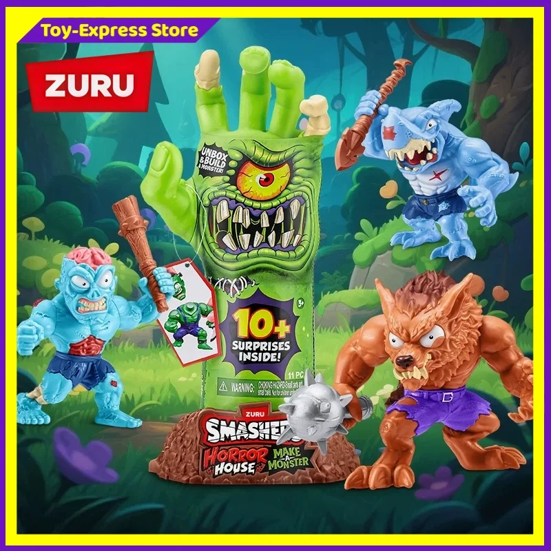 

ZURU Smashers Blind Box Toys Zombie Werewolf Sharkman Blind Boxes Children Boys Kids Toys Mystery Box Model Doll Birthday Gift
