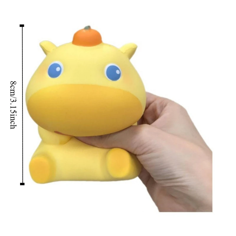 Capivara água golfinho espremer brinquedo lento rebote caqui golfinho lulu brinquedo fidget laranja amassar água golfinho pitada brinquedo
