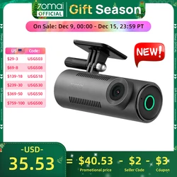 2024 New 70mai Dash Cam M310 New 1296P Night Vision F2.0 Aperture 70mai M310 Car DVR 24H Parking Monitor WIFI & App Control