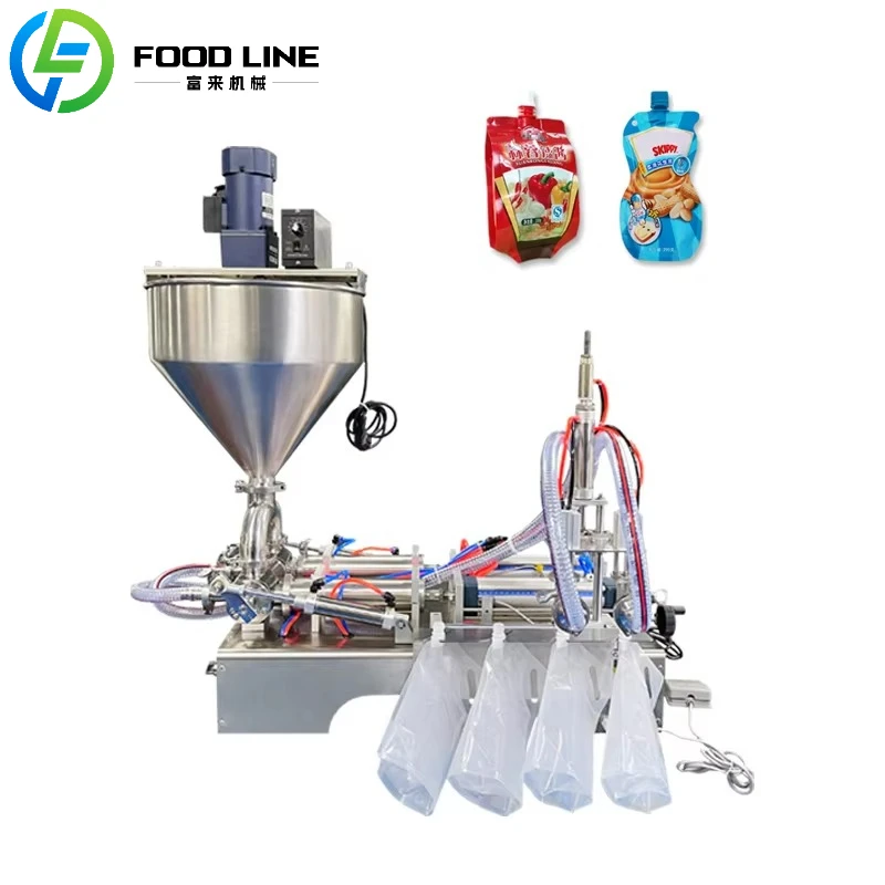 Horizontal Stirring Filling Machine Hot Sauce Pneumatic Automatic Quantitative Dividing Machine
