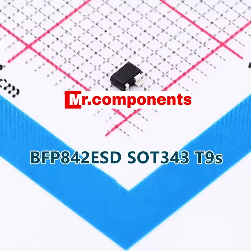 10PCS BFP842ESD SOT-343 BFP842ESDH6327XTSA1（Marking：T9s）Robust Low Noise Silicon Germanium Bipolar RF Transistor New