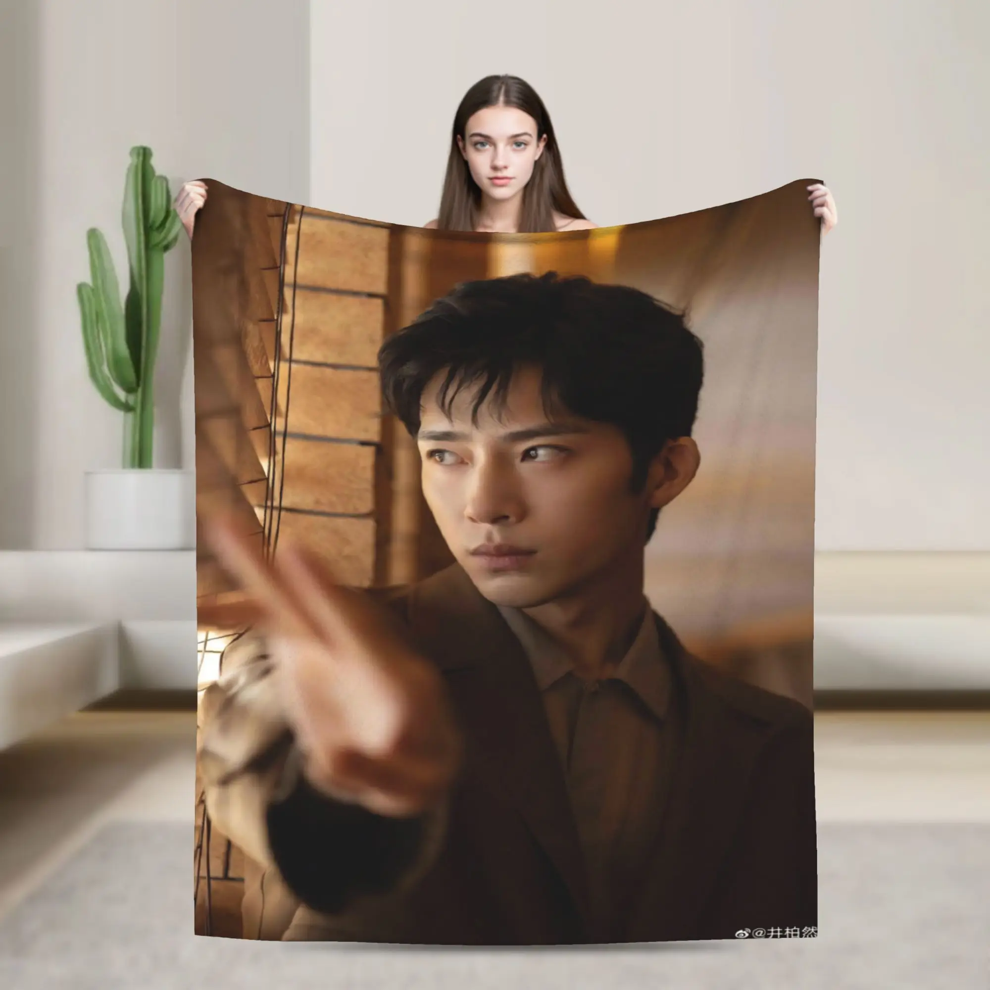 The Early Spring jing boran Merch Blankets Soft Flannel  Throw Blankets Cozy Quilt
