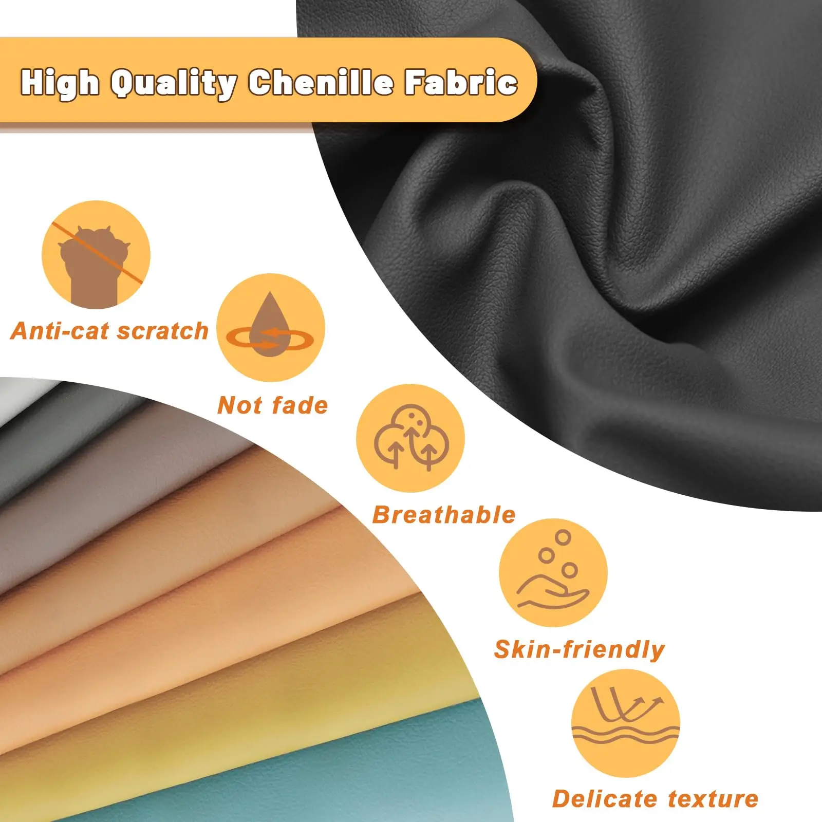 Custom Size Bench Cushions Leather Seat Cushions Thickened Foam Furniture Cushion Bench Cushion Long Seat Pad for Long Chair