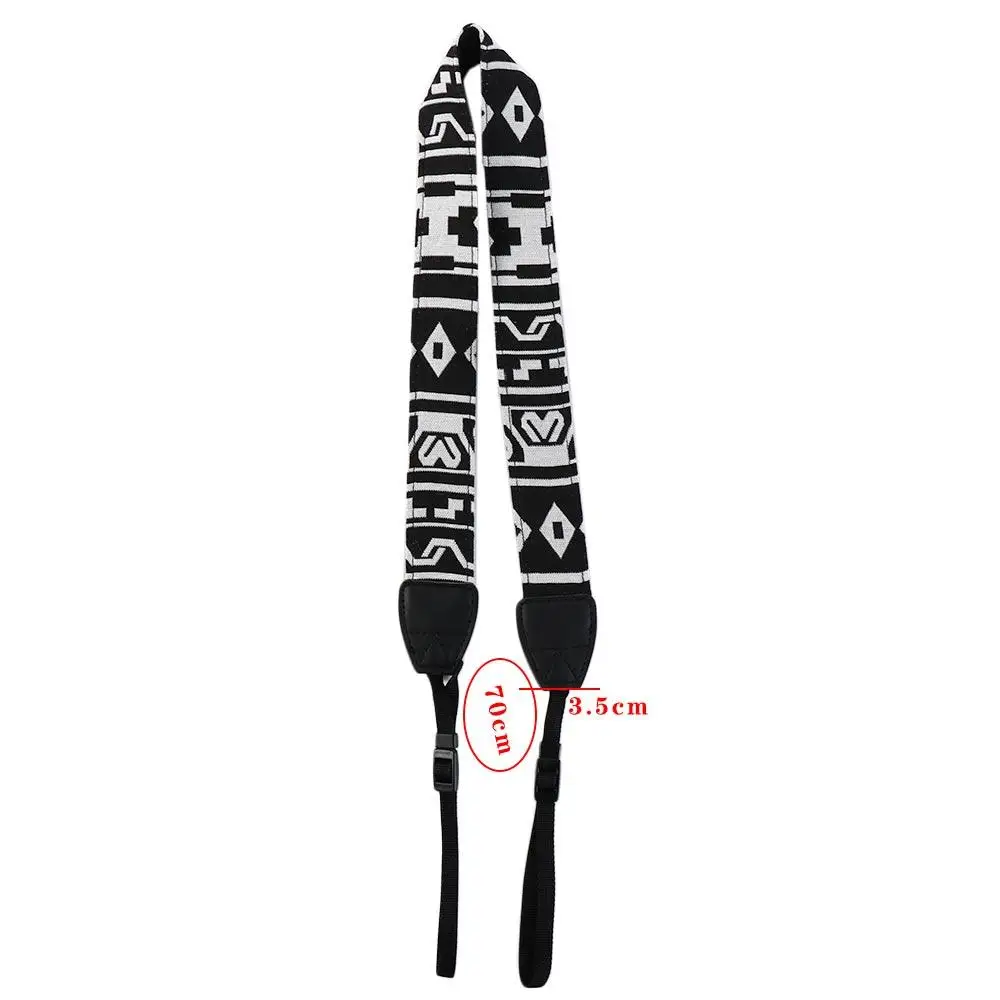 Universal Durable Adjustable Anti-slip Retro Cameras Strap Camera Shoulder Strap Camera Neck Belt Vintage