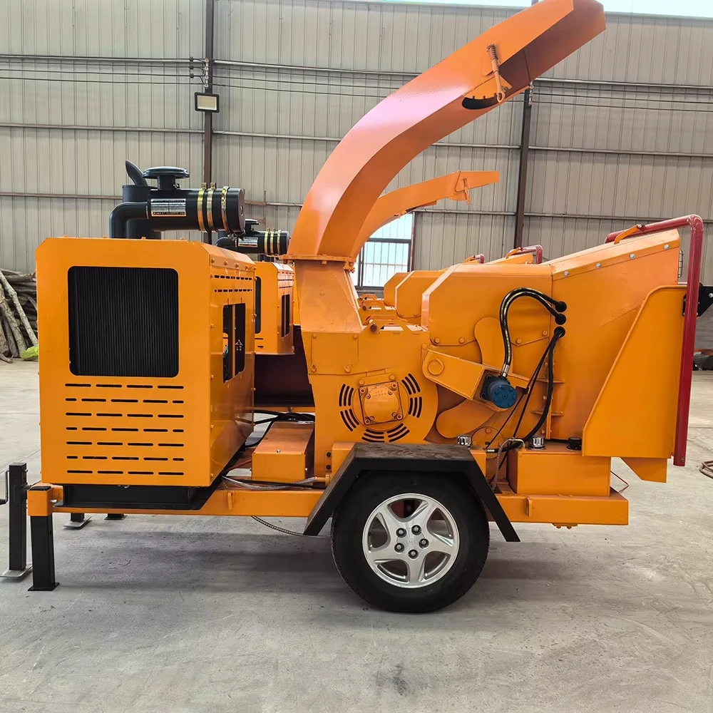 Best Selling Eco-friendly Wood Branch Crusher Saw Dust Crusher Machine Mobile Motor Customized Garden Branch Chipper