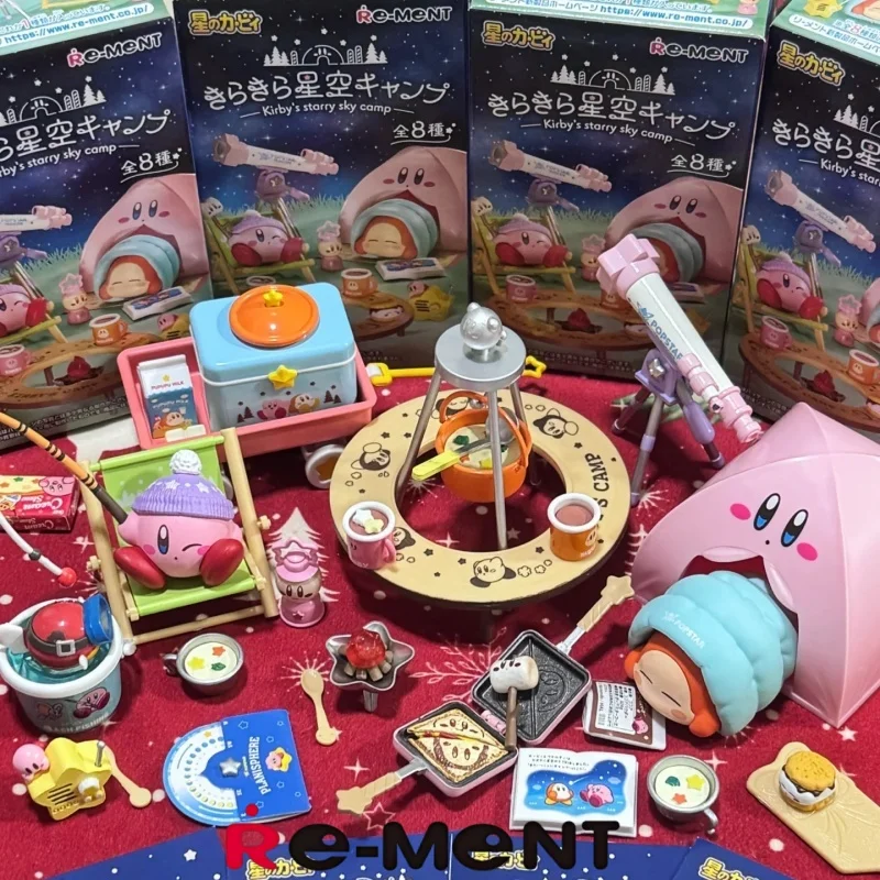 

Новая Re-Ment Kirby миниатюрная сцена звездного неба Кемпинг аниме фигурка модель игрушки подарок на день рождения