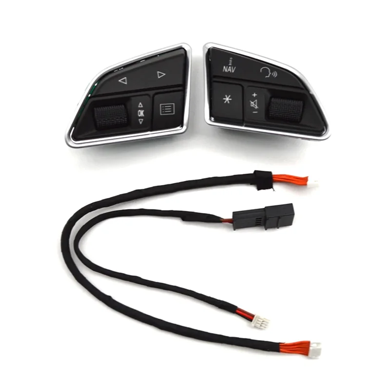 Car Steering Wheel Buttons Plastic Steering Wheel Buttons Support Paddle Function Volume Switch Button For A3 8V