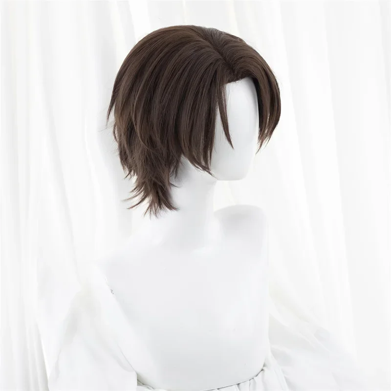 L-email wig Synthetic Hair Anime BLUE LOCK Yukimiya Kenyu Cosplay Wigs Brown 30cm Short Silicon Man Cosplay Heat Resist Wig