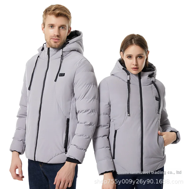 

Winter New Intelligent Heating Cotton-Padded Clothes Outdoor Keep Warm Electric Heating Cotton-Padded Clothes Double Control 11