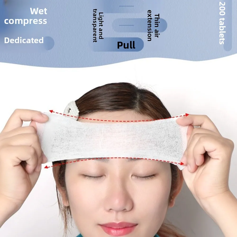 200 قطعة/الحقيبة المتاح قبل ماكياج منصات قطنية رطبة على الوجهين تنفس ماكياج إزالة منصات الوجه وسادات قطنية