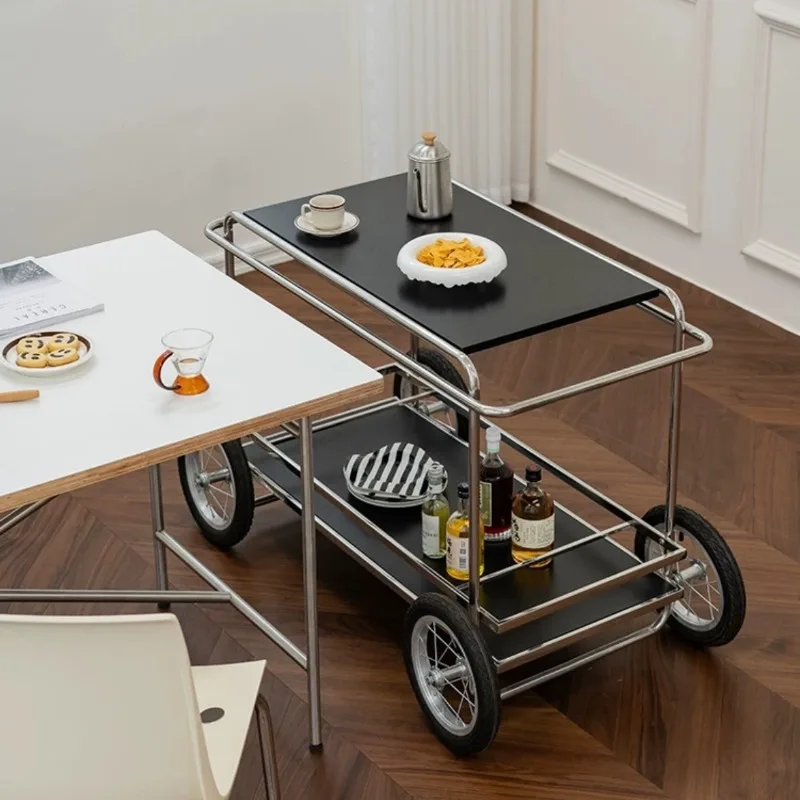 Medieval mobile trolley tecta dining car Bauhaus Internet celebrity home storage