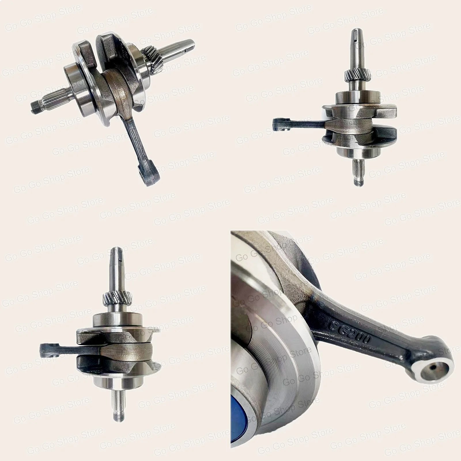 Motorcycle Crankshaft for CG200 Air & Water Cooled Connecting Rod Assembly Engine Parts