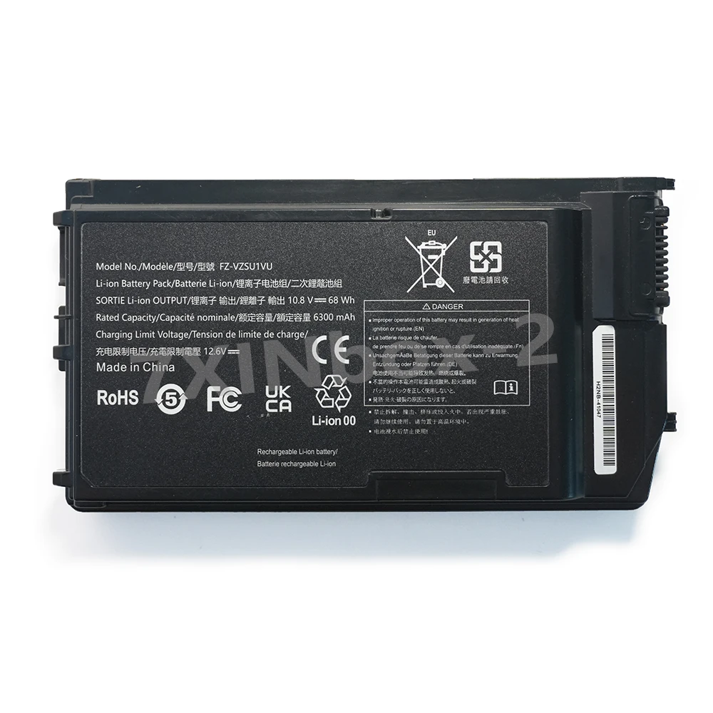 FZ-VZU1VU 10.8V 68Wh 6300mAh OEM Laptop Battery For Panasonic TOUGHBOOK G2