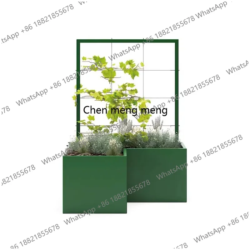 Modern Outdoor Garden Bench Nordic High-End Flower Bed Planter Box Long Bench Courtyard Terrace Balcony Furniture