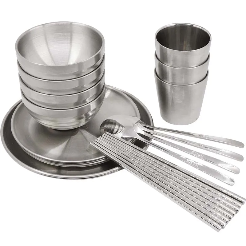 

Outdoor tableware portable set camping supplies