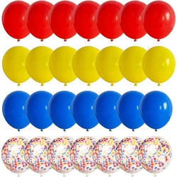 Carnival Circus Balloons Set Red Blue Yellow Confetti Ballon Kid Boy Girl Birthday Toy Party Decoration Baby Shower Decor Globos
