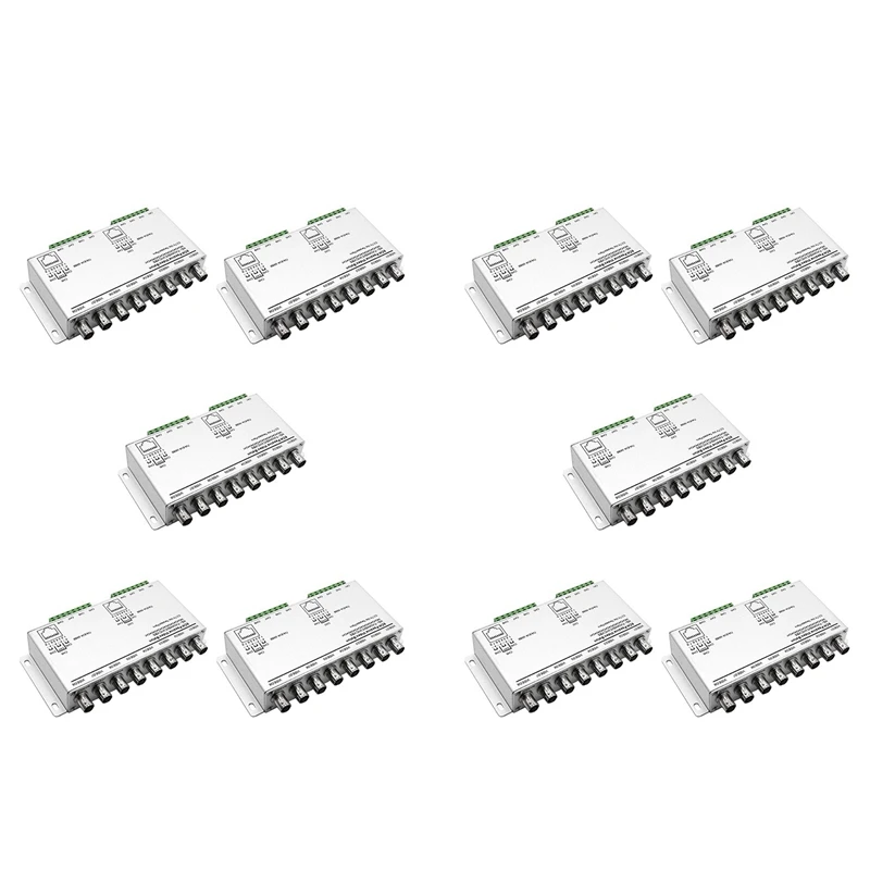 

10X 8-CH UTP 720P/1080P HD Passive Video Balun Transceiver,BNC To Cat5/5E/6 RJ45 UTP Cable Converter Video Transmitter