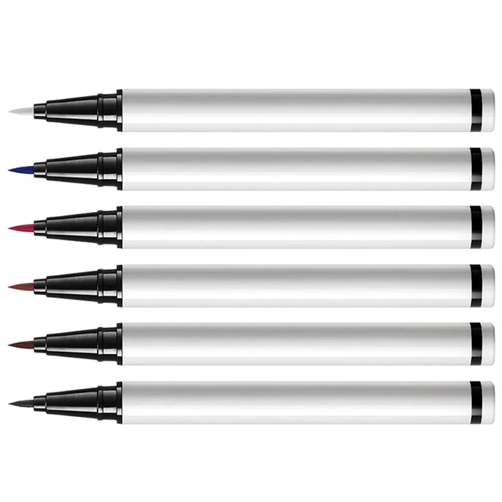 

6Pcs Eyeliner Pen Colorful Liquid Eyeliner Pencil Compact Easy Carry Makeup Supplies Long Wearing Eye Liner