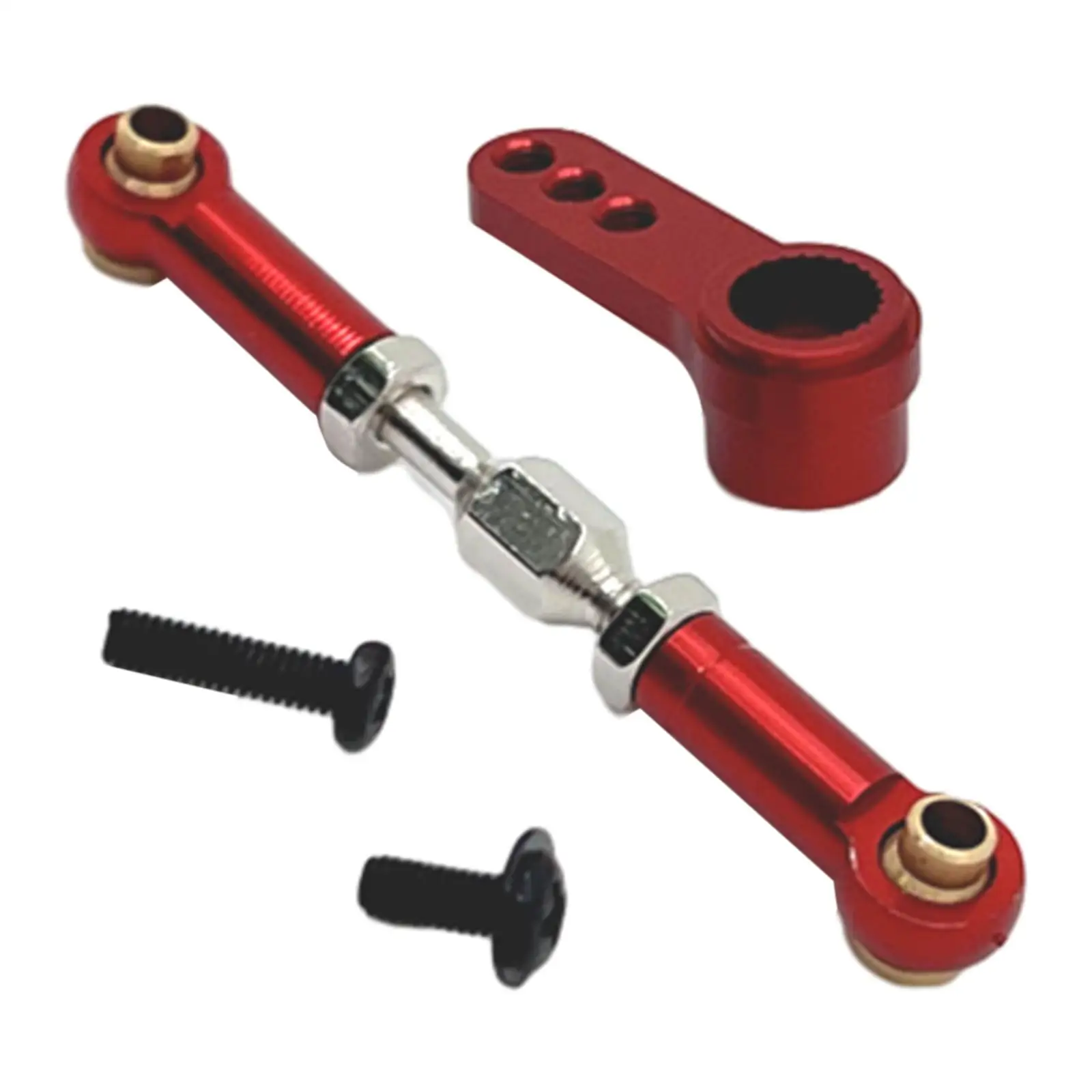 RC Steering Linkage Set Metal Steering Rod RC Car Push Rods for 16207 1/16 Scale