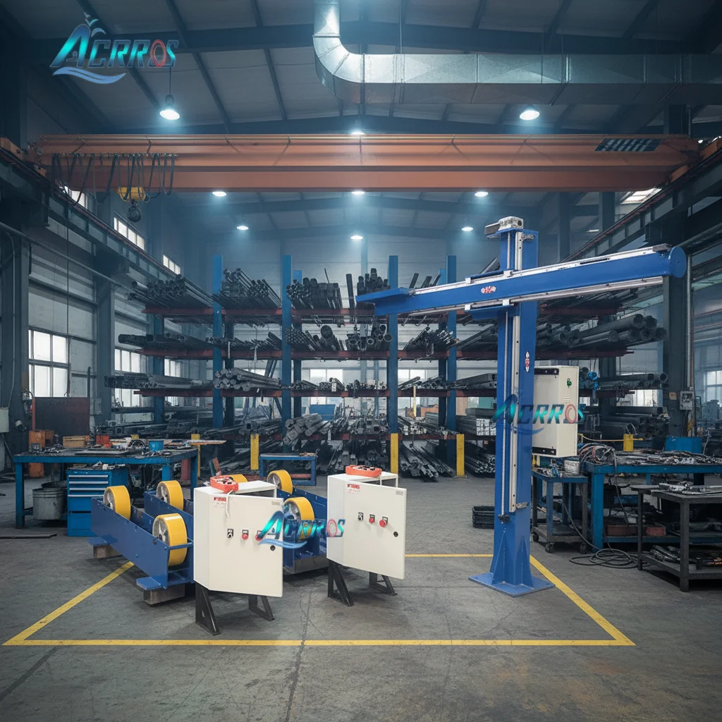 Acrros Automatic Column and Boom 1m Welding Manipulator Machine