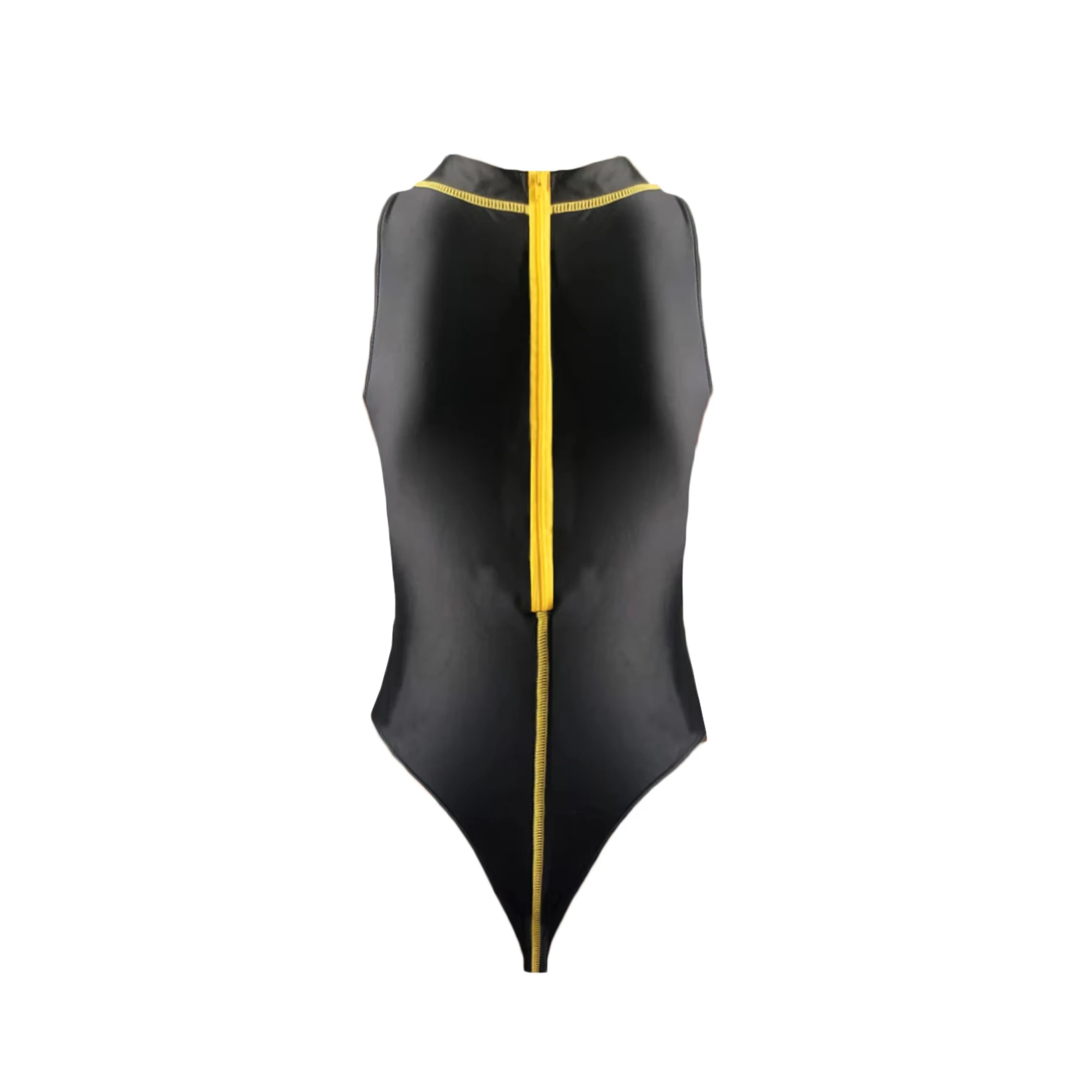 XClocKNYoung glossy swimsuit satin glossy thongs tights oil swimsuit stagnant water swimsuit high fork tank zipper swimsuit